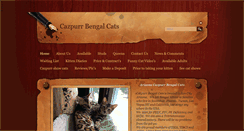 Desktop Screenshot of cazpurrbengalcats.com