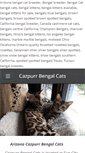 Mobile Screenshot of cazpurrbengalcats.com